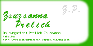 zsuzsanna prelich business card